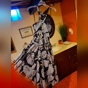 Black & white cotton sundress